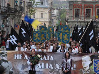 Шествие неонацистов во Львове