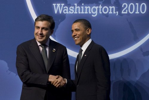 Обама и Саакашвили