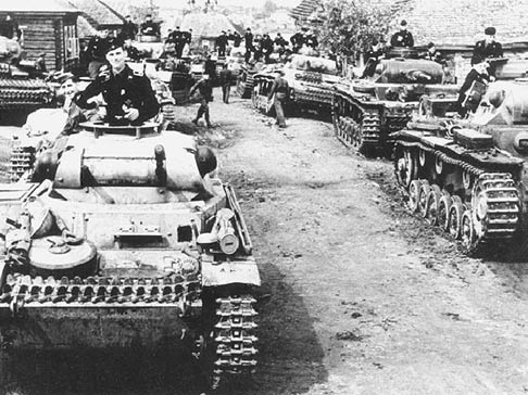 Немецкие танки под Ржевом 